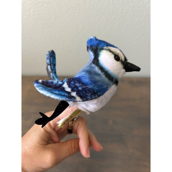 Folkmanis Mini Blue Jay Bird Finger Puppet - Picture 1 of 5